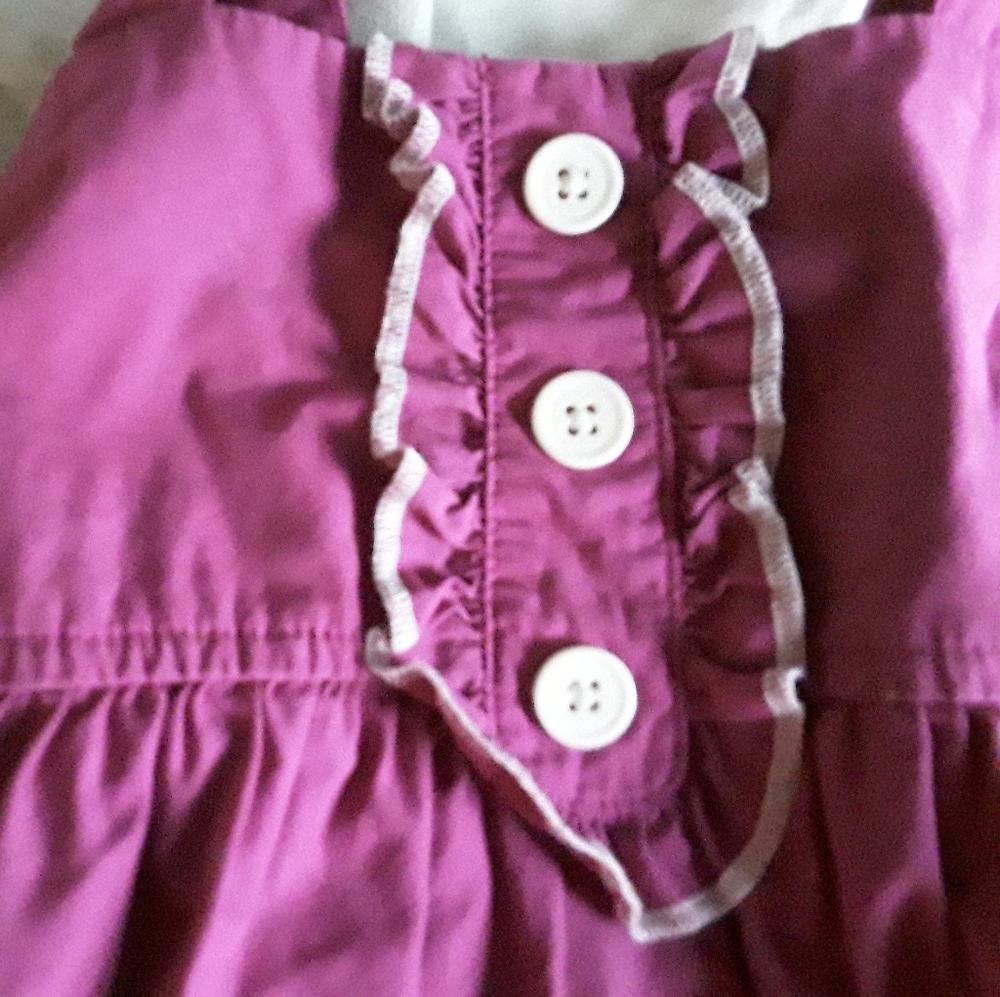 Sugar California Floral Butterfly Magenta Sundress - Picture 3 of 8